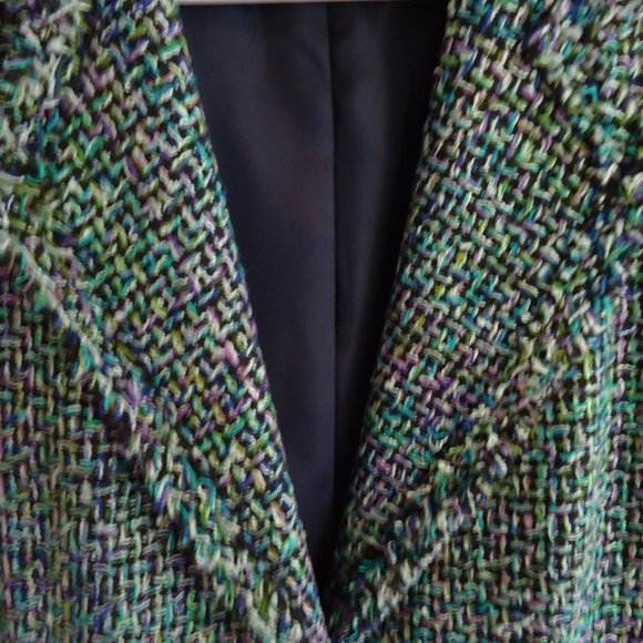 Emil Rutenberg Jacket S Silk Tweed Vintage - Picture 4 of 9